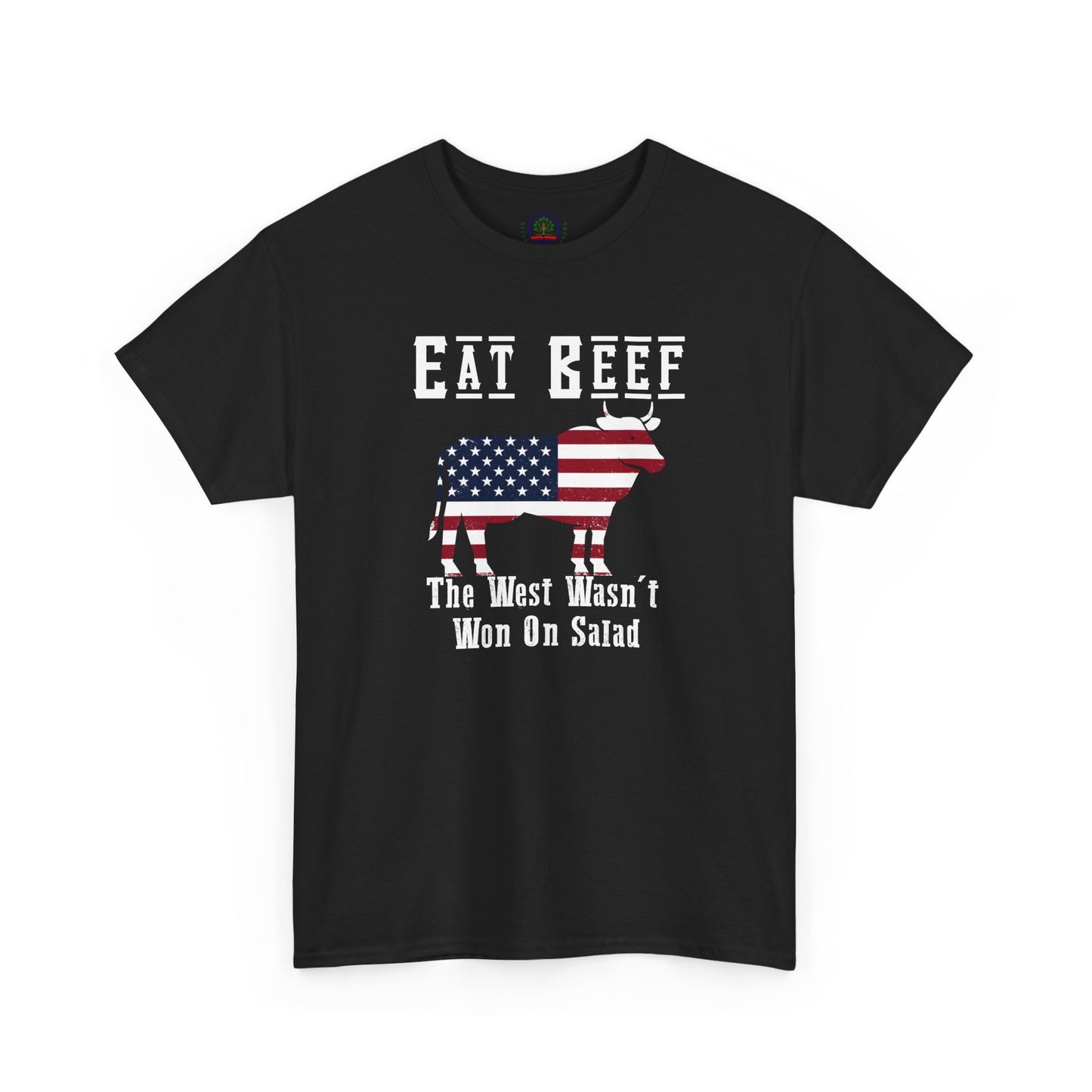 Funny American BBQ Unisex Tee, Meat Eaters Joke Shirt, Eat Beef Gift, Patriotic