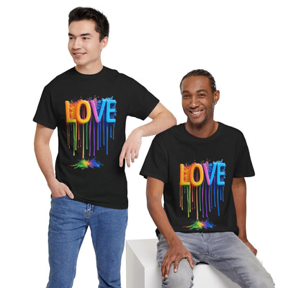 Rainbow Love Pride Unisex Tee - LGBTQ T-Shirt, Pride Apparel, LGBTQ Clothing