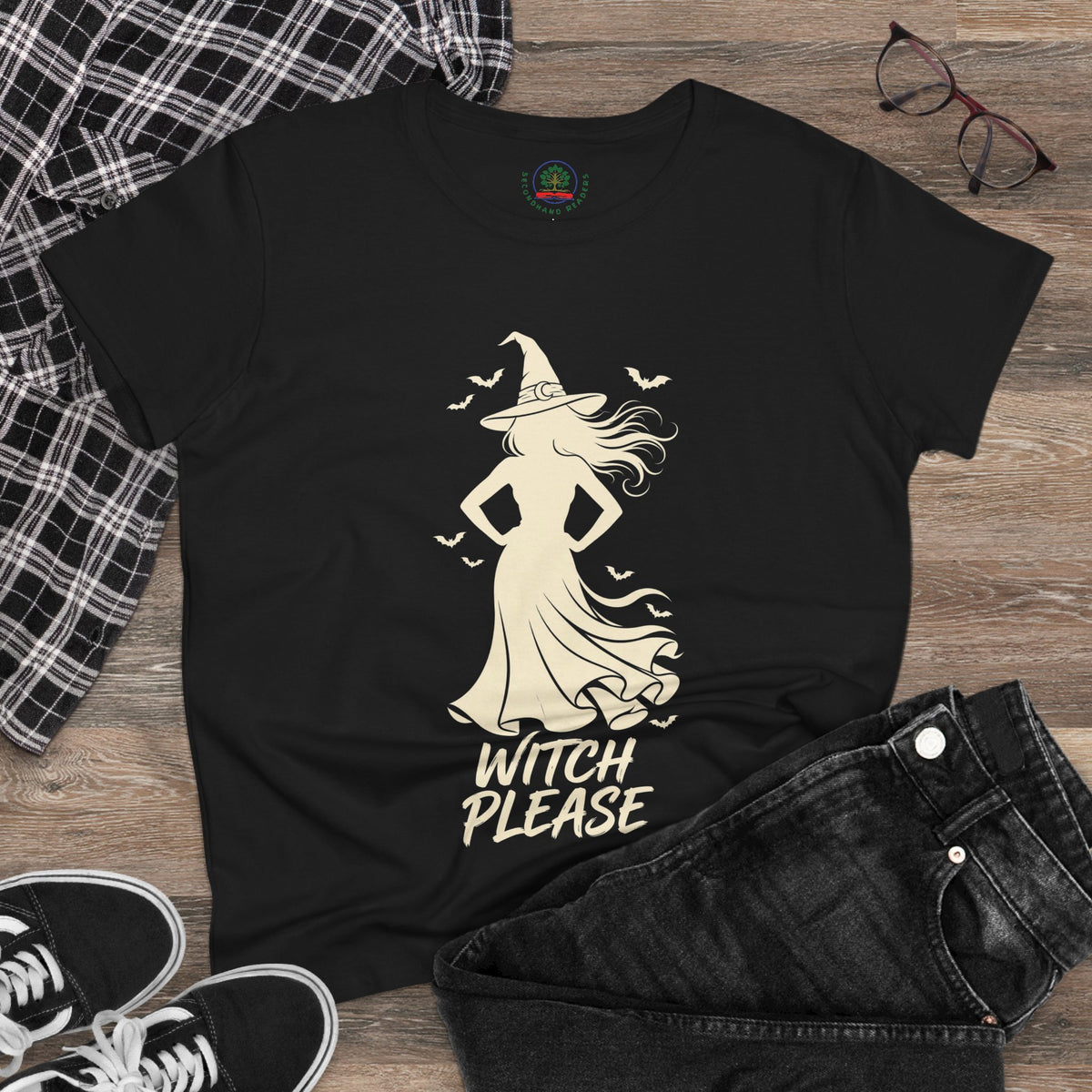 Witch Please Tee - Sassy Women's Halloween Witch Graphic T-Shirt