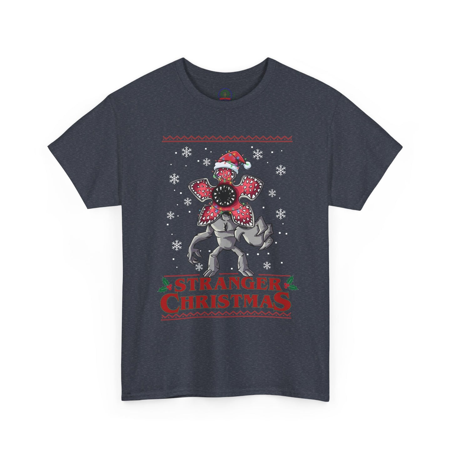 Stranger Christmas Demogorgon Tee | Holiday Horror T-Shirt Retro