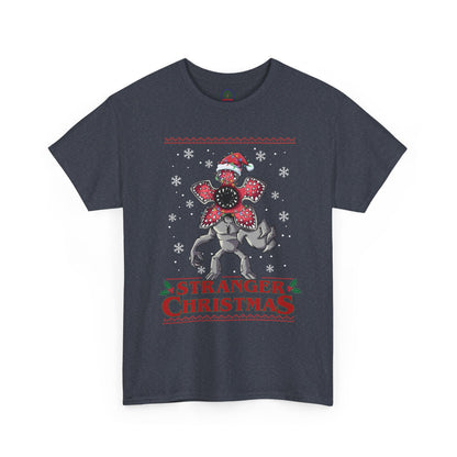 Stranger Christmas Demogorgon Tee | Holiday Horror T-Shirt Retro