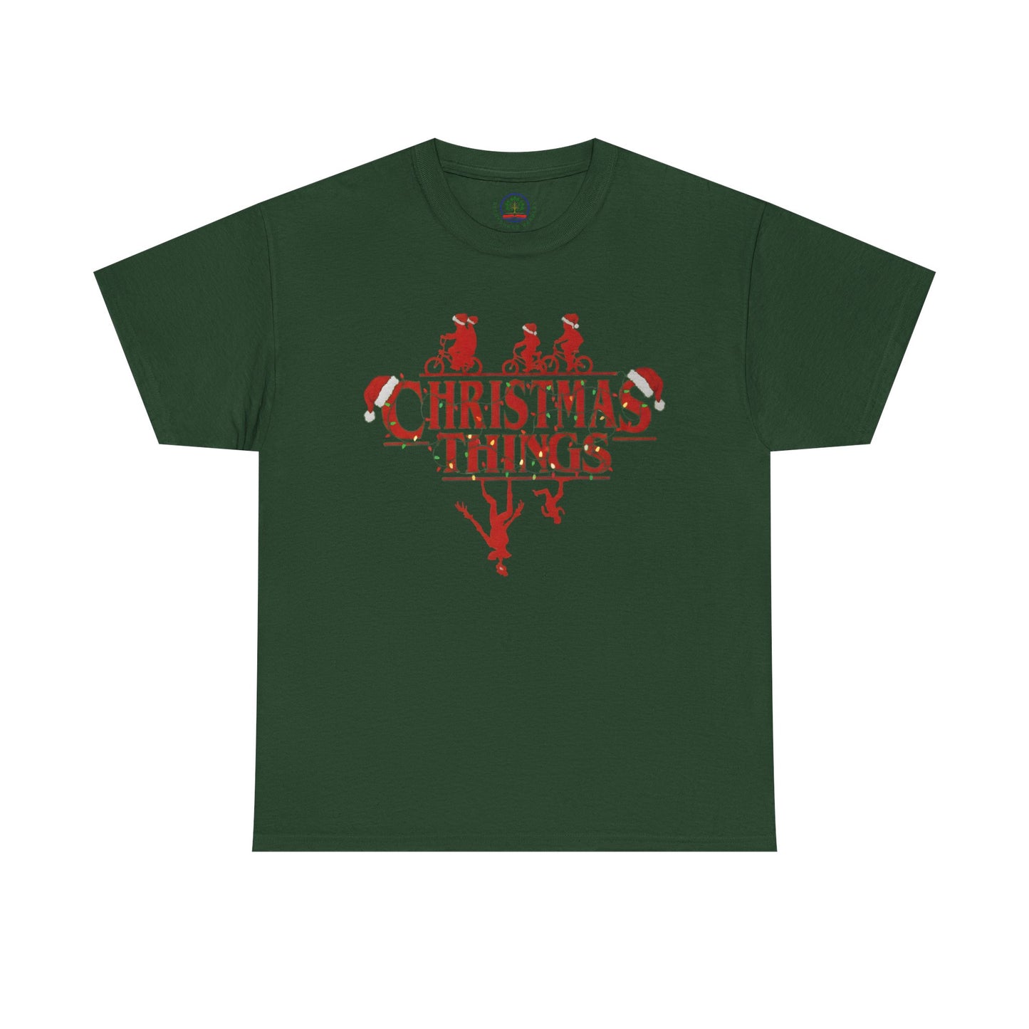 Christmas Things Retro Upside Down T-Shirt | Holiday Graphic Tee