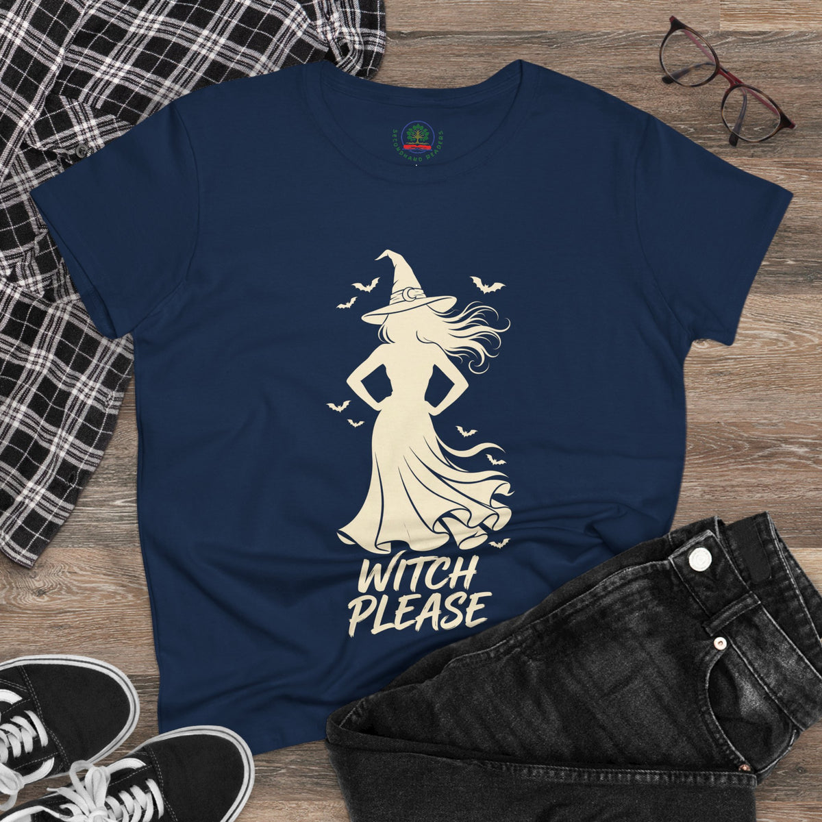 Witch Please Tee - Sassy Women's Halloween Witch Graphic T-Shirt