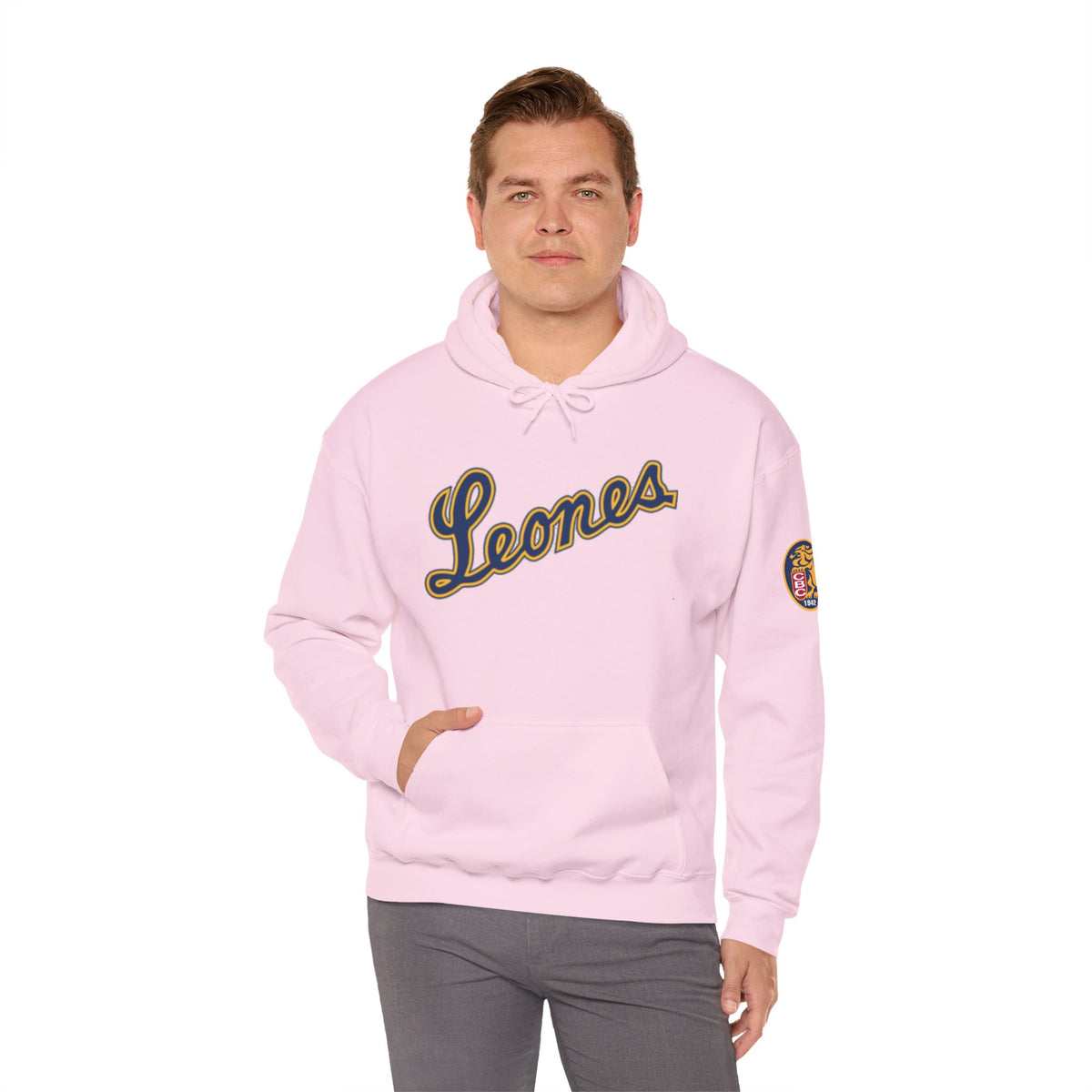 Venezuelan Baseball Fan, Leones del Caracas Unisex Heavy Blend™ Hooded Sweatshirt
