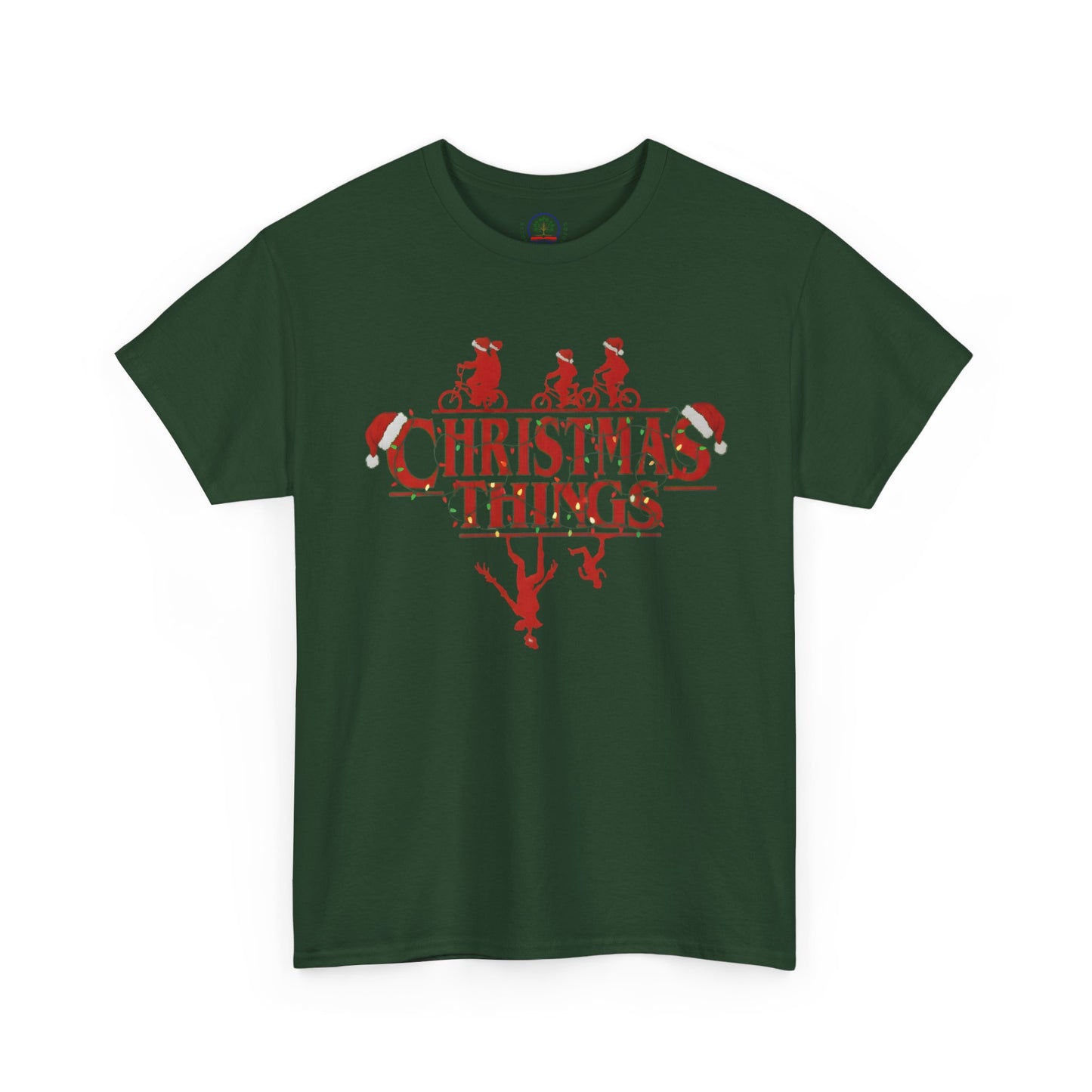 Christmas Things Retro Upside Down T-Shirt | Holiday Graphic Tee