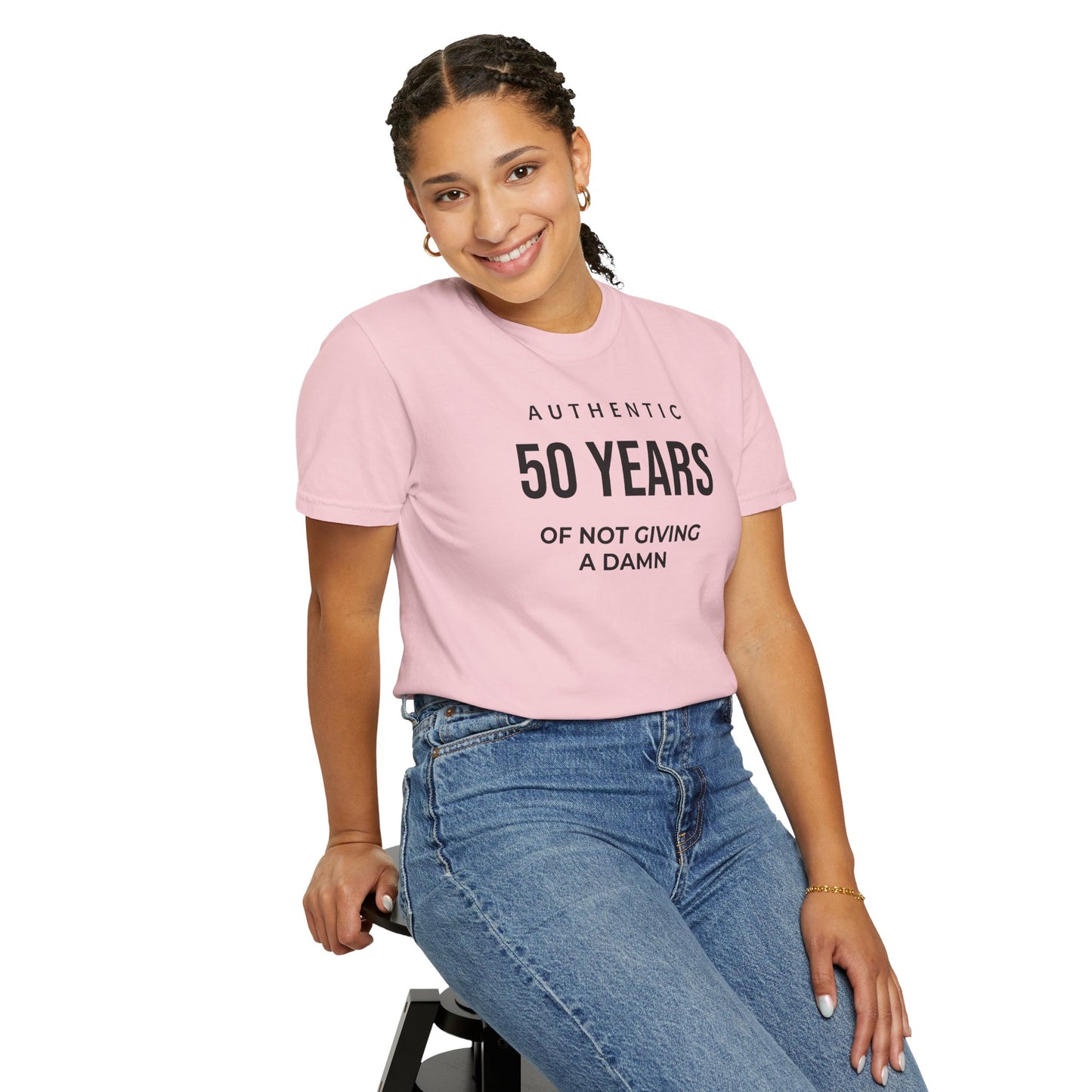 Many Years of Not Giving a Damn T-Shirt — Funny Custom Age Birthday Tee