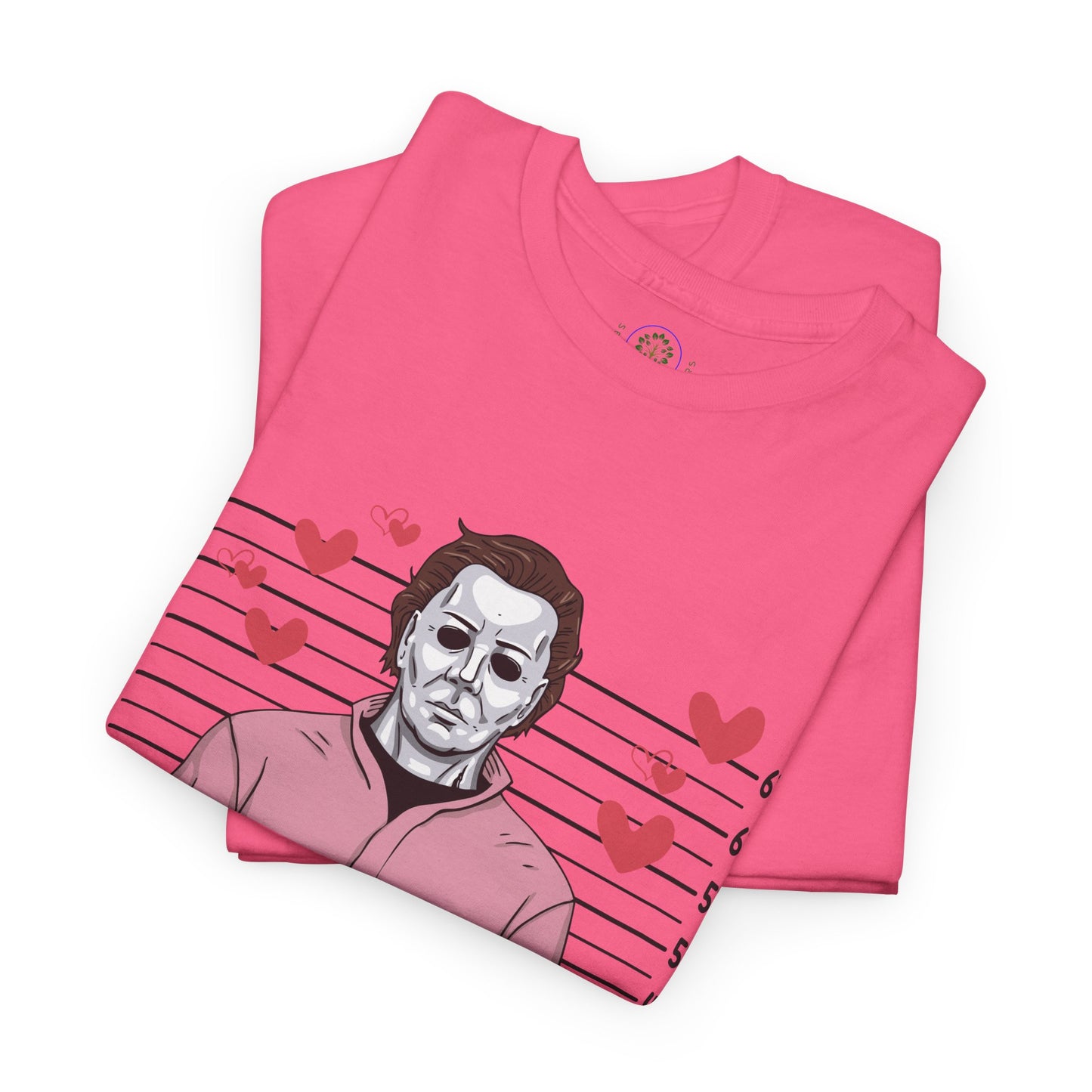 Michael Myers Mugshot T-Shirt — "If I Had Feelings They'd Be For You" Cute Horror Valentine Tee - Secondhand Readers