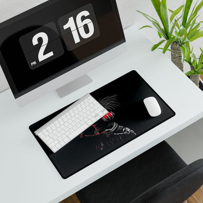 Ryuk Shinigami desk mat featuring anime-inspired design, ideal for home decor and gaming setups, by Printify.