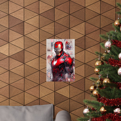 Ironman Poster, Matte Vertical Poster, Marvel Artwork, Drawing Style, Comic Book - Secondhand Readers