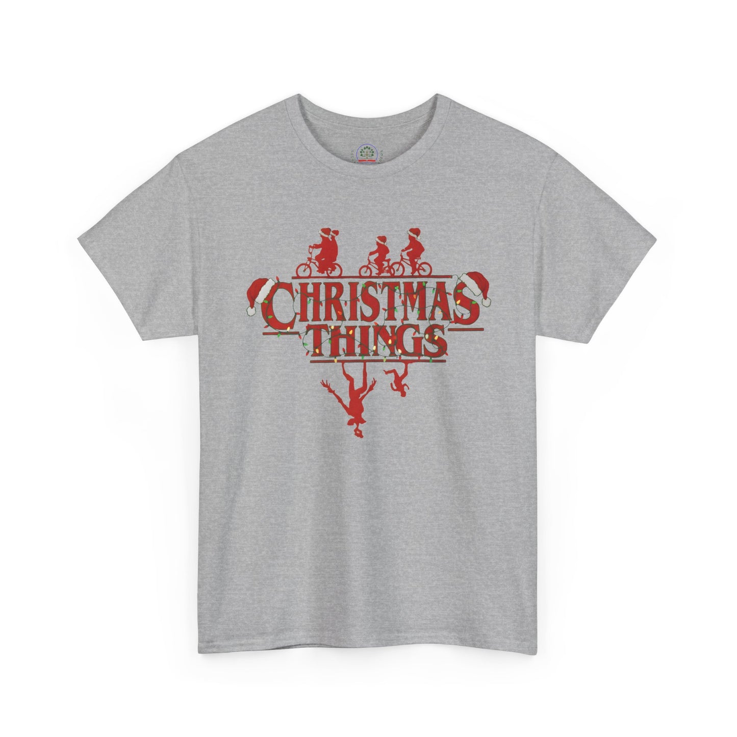 Christmas Things Retro Upside Down T-Shirt | Holiday Graphic Tee