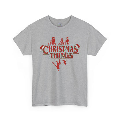 Christmas Things Retro Upside Down T-Shirt | Holiday Graphic Tee