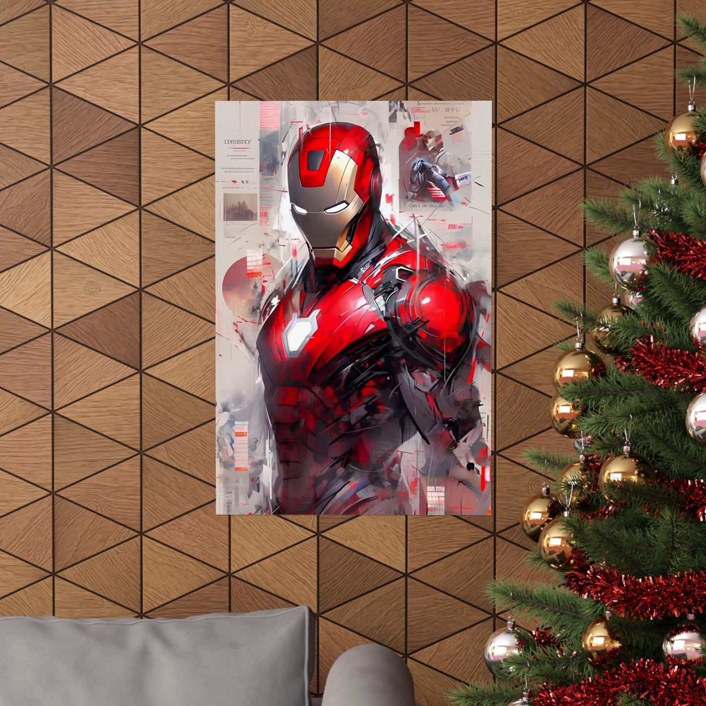 Ironman Poster, Matte Vertical Poster, Marvel Artwork, Drawing Style, Comic Book - Secondhand Readers
