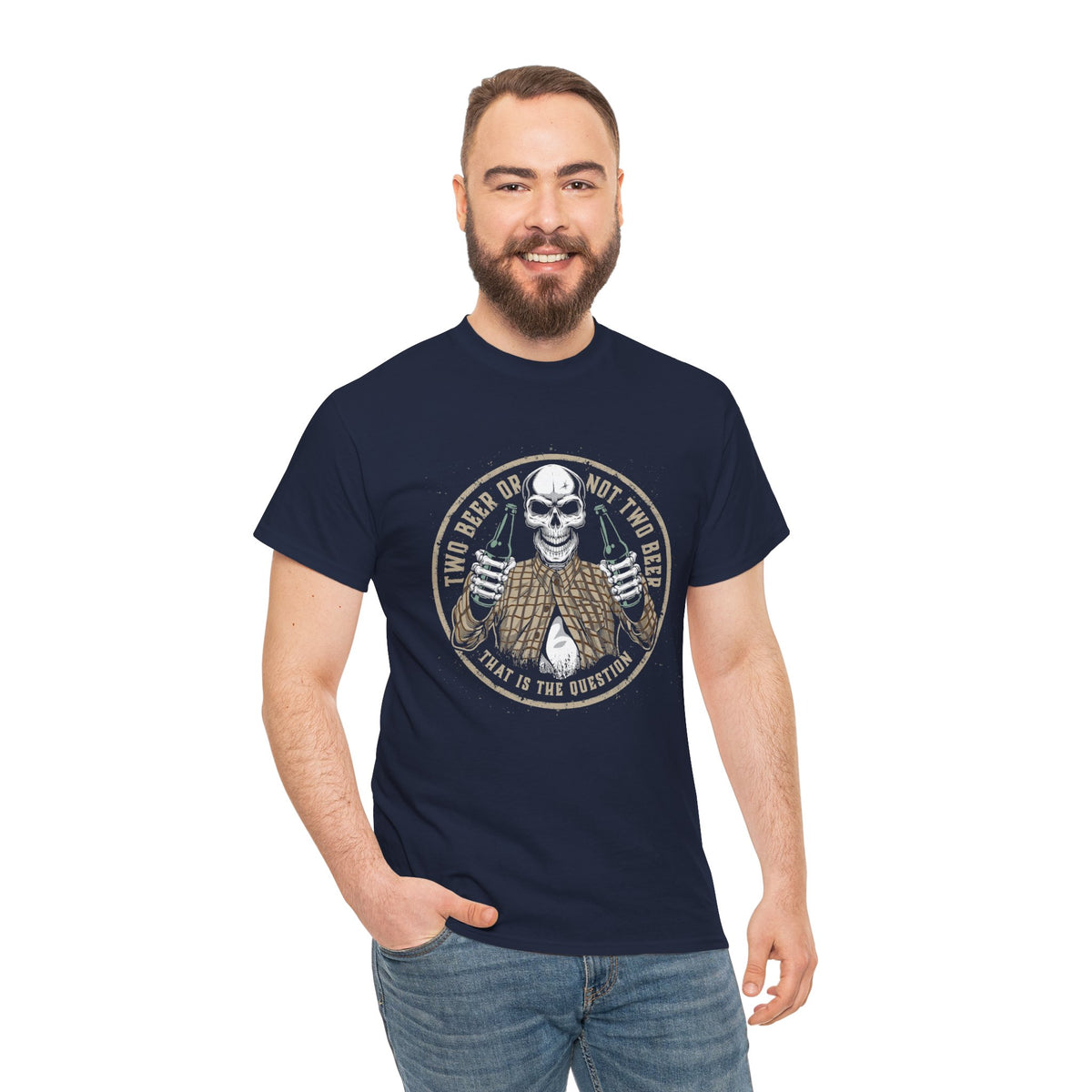 Funny Halloween Skeleton Tee, Two Beer or not Two Beer, Halloween Party Shirt