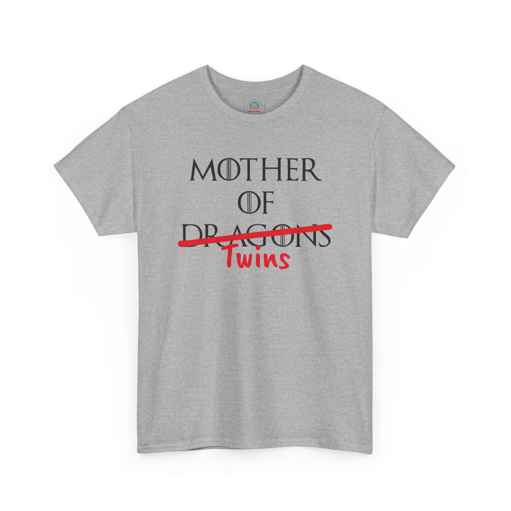 Mother of Dragons T-shirt featuring fire and ice design, inspired by Song of Fire & Ice, customizable graphic, perfect for Mother's Day.