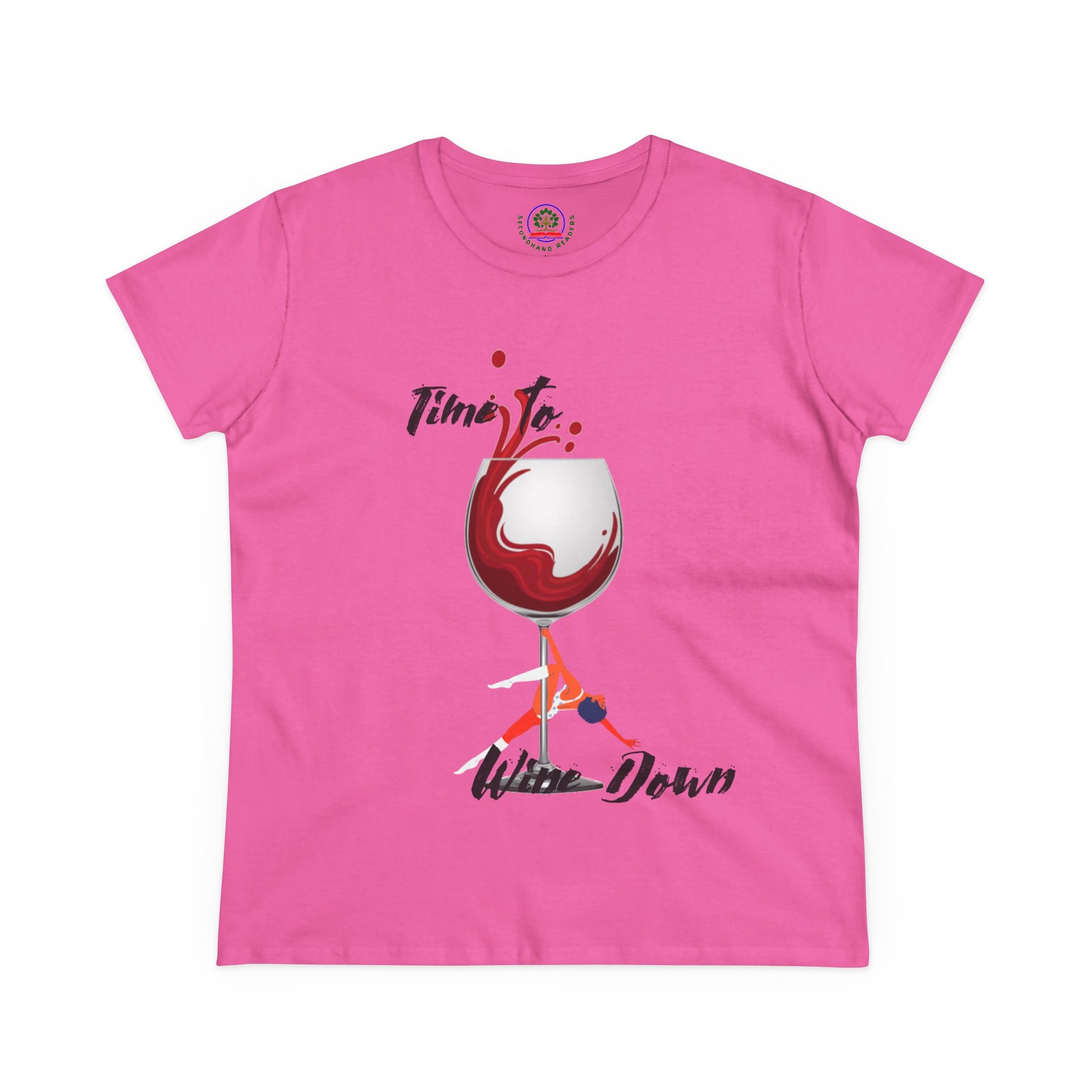 Wine Down Tee, Funny Wine Lovers Shirt, Pole Dancer T-shirt, Wine Lover Gift - Secondhand Readers