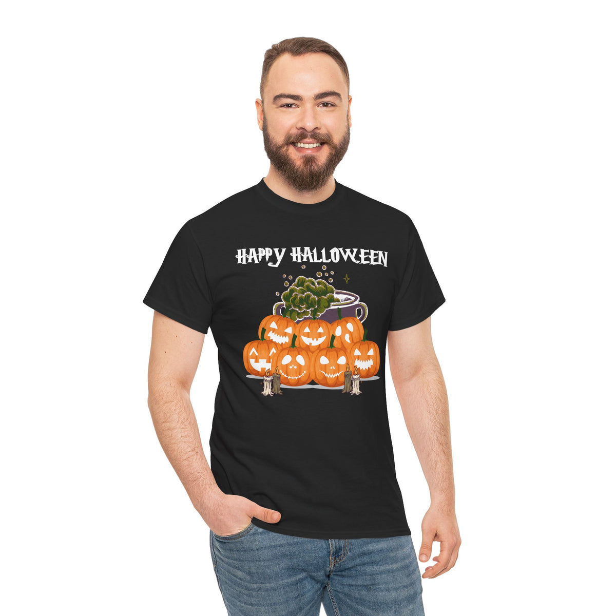 Happy Halloween Unisex Tee, Funny Pumpkin Shirt, Fall Apparel, Spooky Season - Secondhand Readers