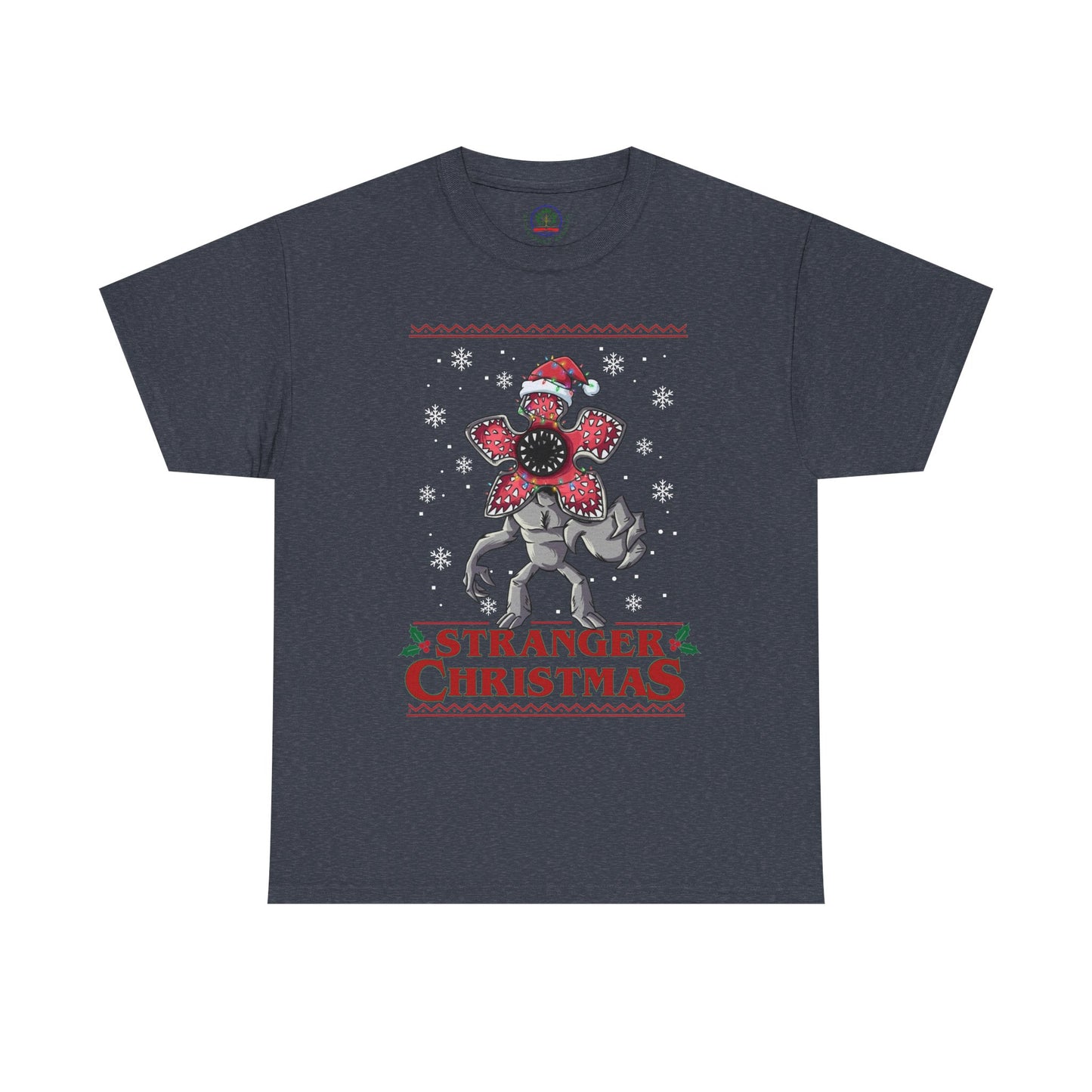 Stranger Christmas Demogorgon Tee | Holiday Horror T-Shirt Retro
