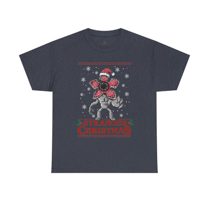 Stranger Christmas Demogorgon Tee | Holiday Horror T-Shirt Retro