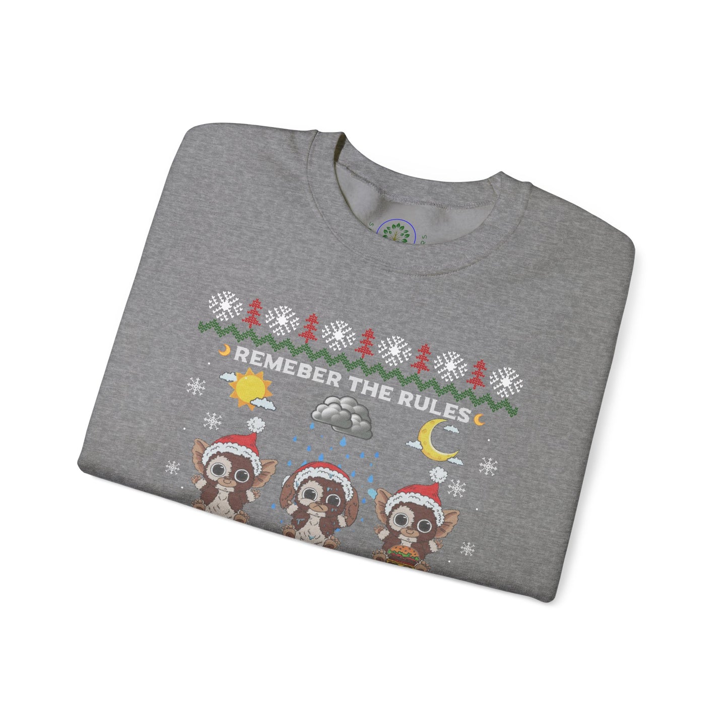 Gremlins Mogwai Ugly Christmas Sweater Crewneck Sweatshirt | Retro Holiday