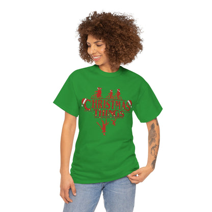 Christmas Things Retro Upside Down T-Shirt | Holiday Graphic Tee