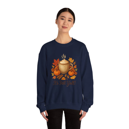 Fall Vibes Crewneck Sweatshirt, Cozy Autumn Graphic Shirt, It's Fall Y'all