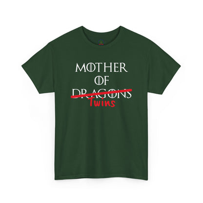 Mother of Dragons T-Shirt by Printify featuring dragon design inspired by Song of Fire & Ice, customizable for Mother's Day.