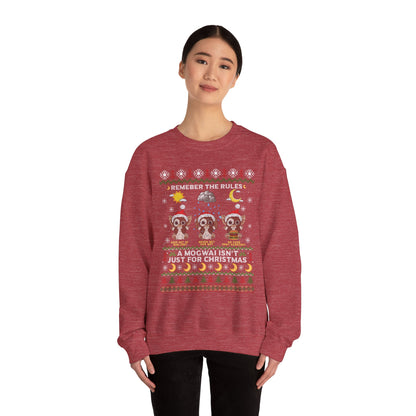 Gremlins Mogwai Ugly Christmas Sweater Crewneck Sweatshirt | Retro Holiday