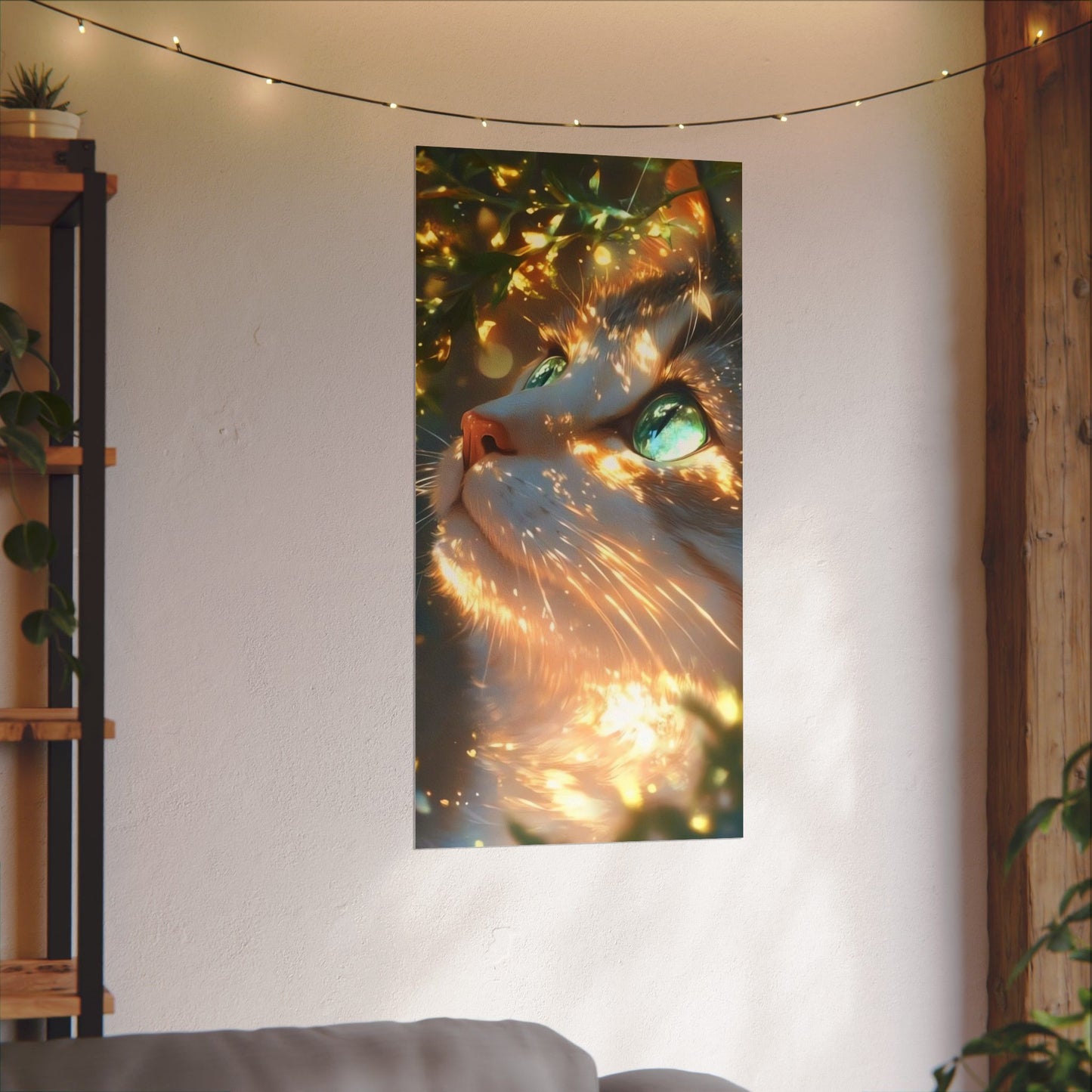 Enchanting Cat Art Posters, Watercolor Decor for Cat Lovers, Aesthetic Wall Art