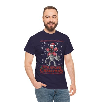 Stranger Christmas Demogorgon Tee | Holiday Horror T-Shirt Retro