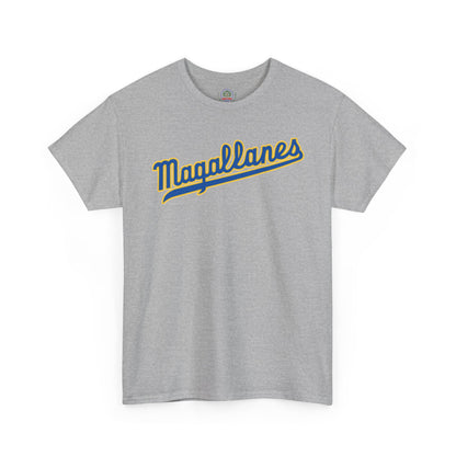 Venezuelan Navegantes del Magallanes baseball fan T-shirt in softstyle fabric, unisex design with team logo and vibrant colors.
