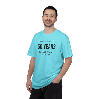 Many Years of Not Giving a Damn T-Shirt — Funny Custom Age Birthday Tee