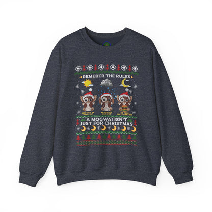 Gremlins Mogwai Ugly Christmas Sweater Crewneck Sweatshirt | Retro Holiday