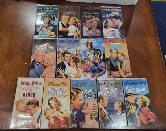 Jeanette Macdonald - 13 movies VHS Bundle Collection