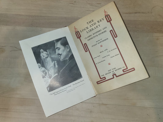 Hardcover of The Lock and Key Library: Classic Mystery and Detective Stories by Julian Hawthorne, featuring a vintage book cover.