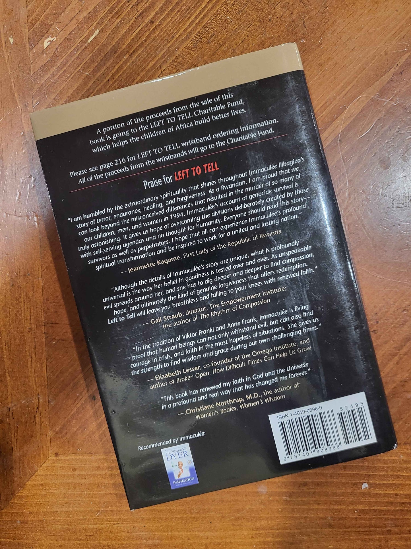 Left to Tell -  Immaculee Ilibagiza and Steve Erwin - 2006, Hardcover - Used, Very Good - First Edition